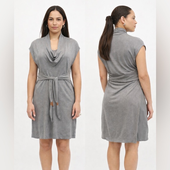 Brunello Cucinelli Dresses & Skirts - Brunello Cucinelli Gray High Low Dress